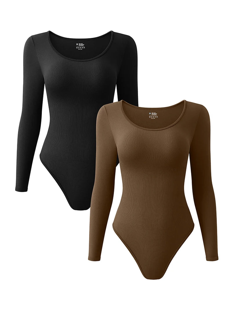 Women Sexy Long Sleeve Jumpsuits Yoga Sports Wear Bodysuit