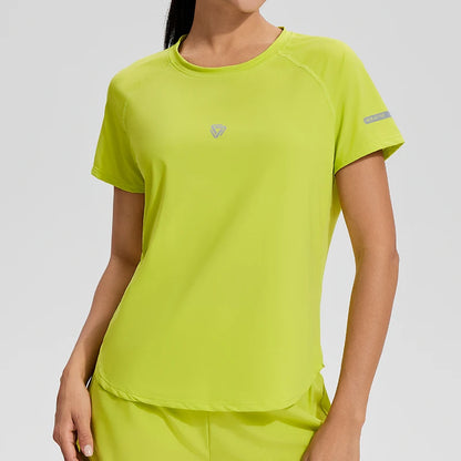 Woman Workout Gym Yoga Short Sleeve Shirts Soft and Comfortable Oversized Fitness Sports Tee Activewear Casual Top