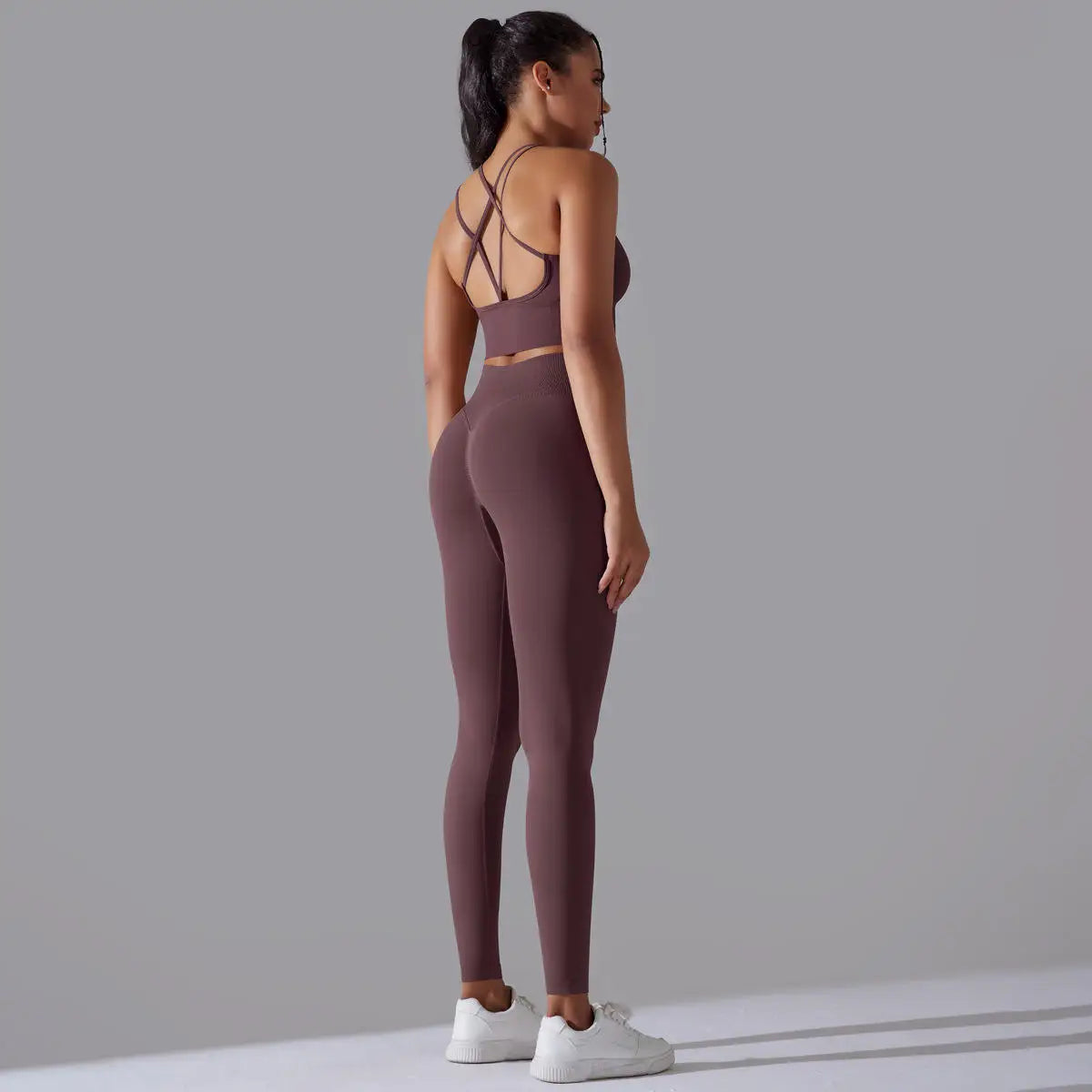 2025 Newest Seamless Yoga Set 2 Piece Bra Legging Workout Suit Leggings for Women Training Apparel Activewear