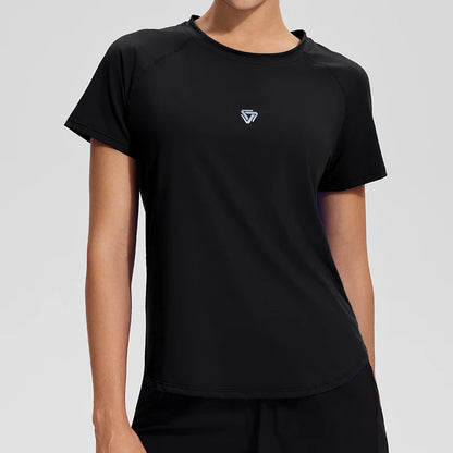 Woman Workout Gym Yoga Short Sleeve Shirts Soft and Comfortable Oversized Fitness Sports Tee Activewear Casual Top