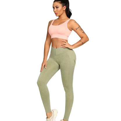 Seamless Compression Leisure Sportswear High Waist but Lift Women Activewear Sport Wholesale Yoga Pants Push up Gym Leggings