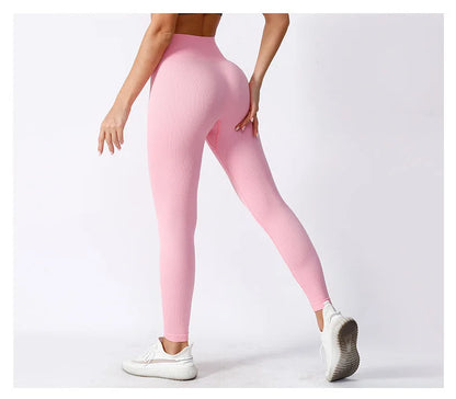 High Waist Women's for Tik Tok Yoga Leggings Hot GYM Activewear with Butt Lift Elastic Compression Scrunch Seamless Design