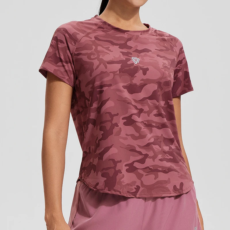 Woman Workout Gym Yoga Short Sleeve Shirts Soft and Comfortable Oversized Fitness Sports Tee Activewear Casual Top