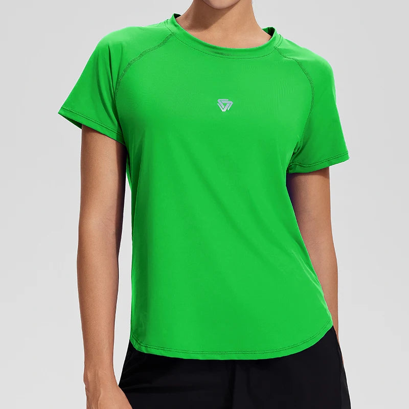 Woman Workout Gym Yoga Short Sleeve Shirts Soft and Comfortable Oversized Fitness Sports Tee Activewear Casual Top