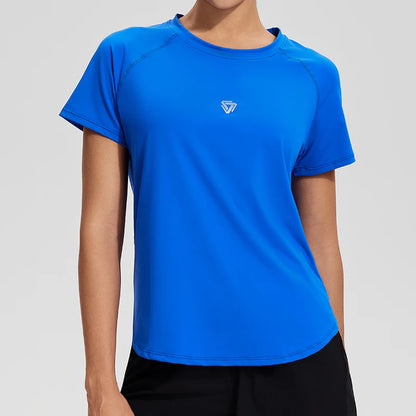 Woman Workout Gym Yoga Short Sleeve Shirts Soft and Comfortable Oversized Fitness Sports Tee Activewear Casual Top