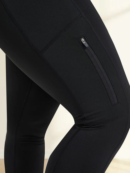 Plus Size Yoga Leggings With Zipper Pockets Activewear Women Gym Clothes Workout Sports Legging Gym Leggings Yoga Pants