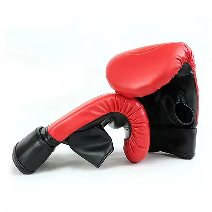 1 Pair Boxing Gloves for Adults Men Women Unisex Training Fighting PU Leather Sports Protective Gloves