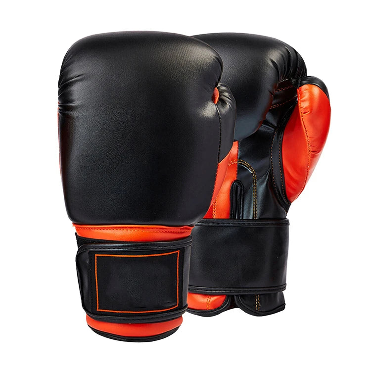 Professional MMA Custom Boxing Gloves PU Leather Moisture Wicking Quick Drying Hook Loop Closure Training Sparring High Density