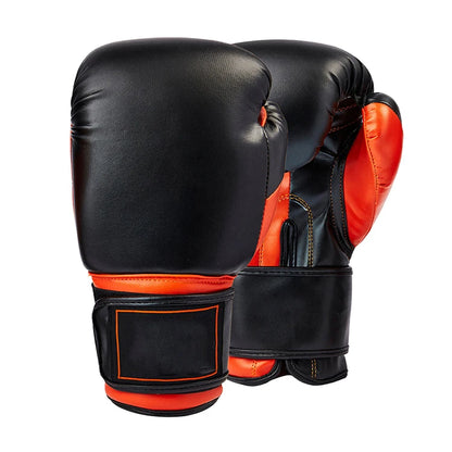 Professional MMA Custom Boxing Gloves PU Leather Moisture Wicking Quick Drying Hook Loop Closure Training Sparring High Density