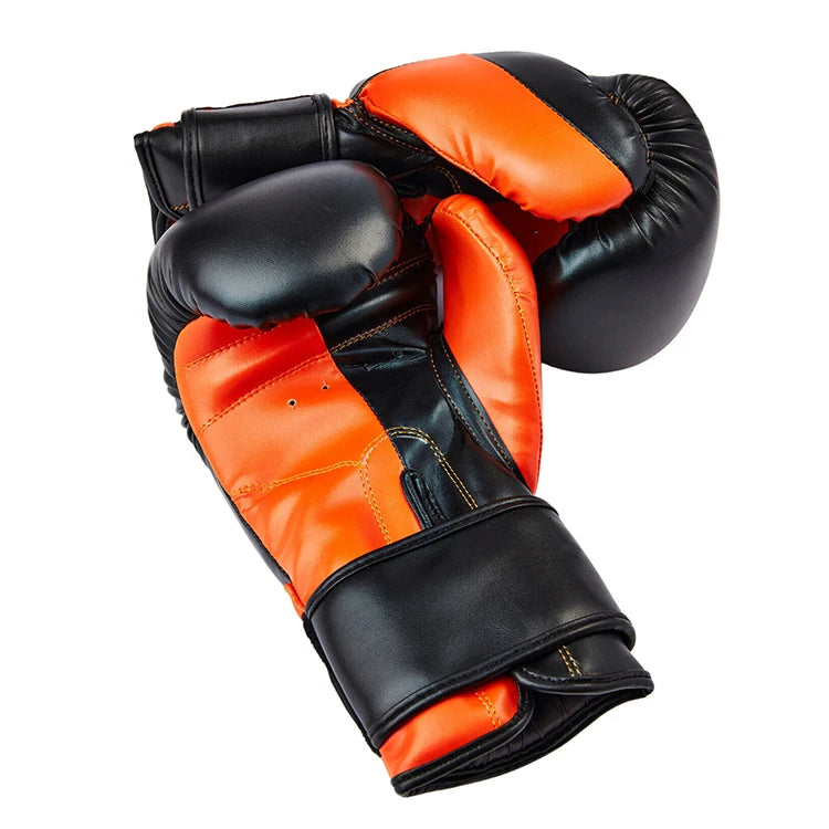 Professional MMA Custom Boxing Gloves PU Leather Moisture Wicking Quick Drying Hook Loop Closure Training Sparring High Density