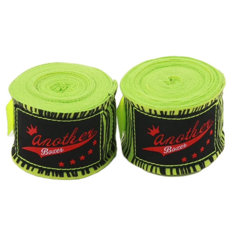 Boxing Handwraps 1Pair 3M/5M Elastic Print Bandage Gloves Wrist Support For Boxing Kickboxing Training Muay Thai MMA Hand Wraps