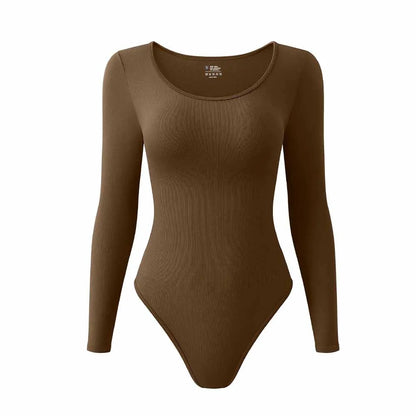 Women Sexy Long Sleeve Jumpsuits Yoga Sports Wear Bodysuit